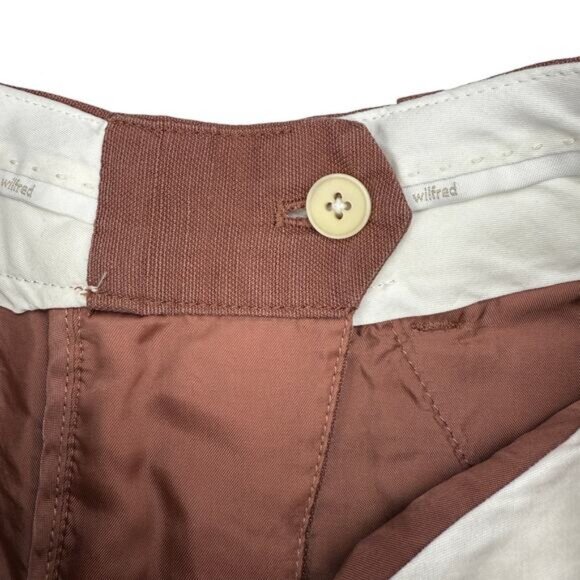 Aritzia Wilfred The Effortless Linen Short In Mocha Sorbet Size 0 - Picture 5 of 6